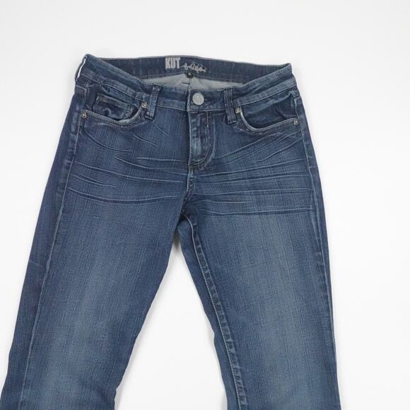 KUT from the Kloth Jeans Womens‎ 4 Blue Low Rise Bootcut Stretch Boho Western - Picture 10 of 16
